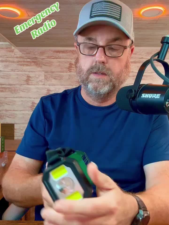 Emergency Radio with 10,000 mAh Power Bank | Solar, Crank & USB-C Charging | LED Light, SOS Alarm & Compass | AM/FM/NOAA Weather Alerts