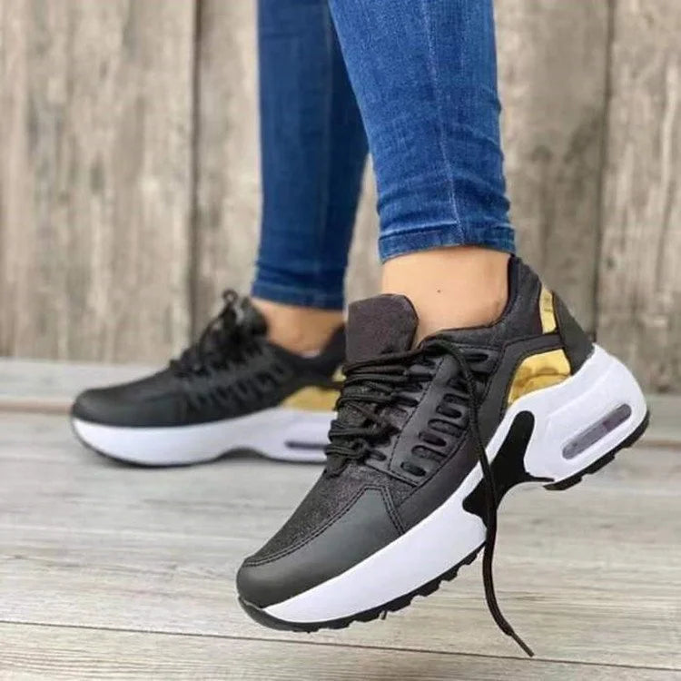 Women's Platform Running Sneakers | Lace-Up Closure