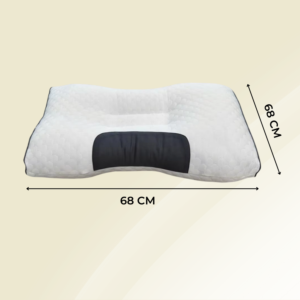 Ergonomic Contoured Orthopedic Neck Pillow | Memory Foam | Breathable Design