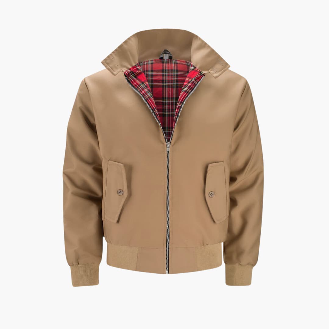 Men's Ribbed Cuff Winter Jacket | Zipper