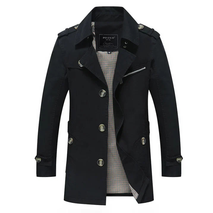 Men's Long Trench Coat | Winter