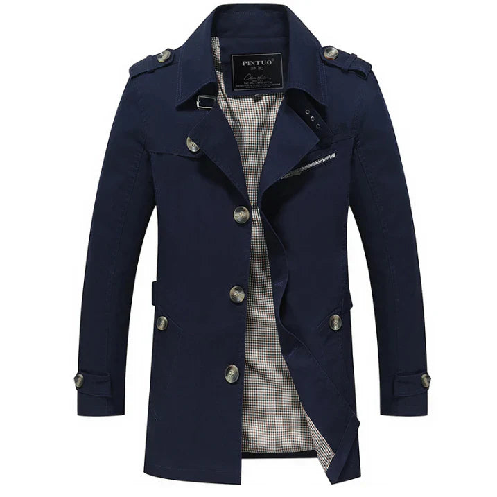 Men's Long Trench Coat | Winter