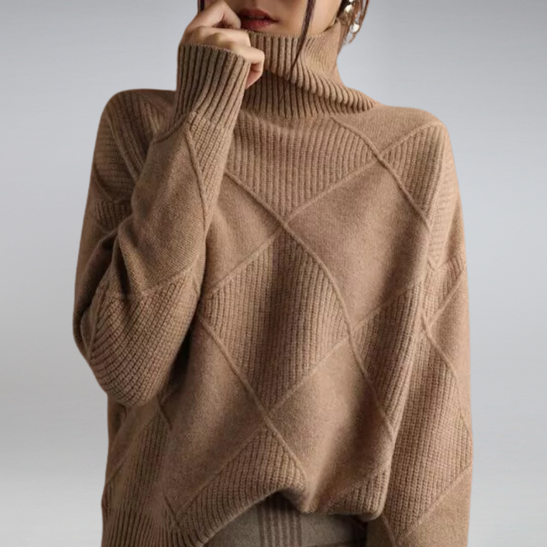 Women's Oversized Turtleneck Sweater | Long
