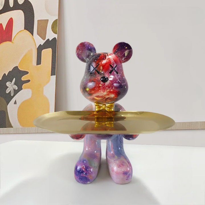 Bear-Shaped Figurine with Secret Drawer – Delightful Storage for Keys and Small Items