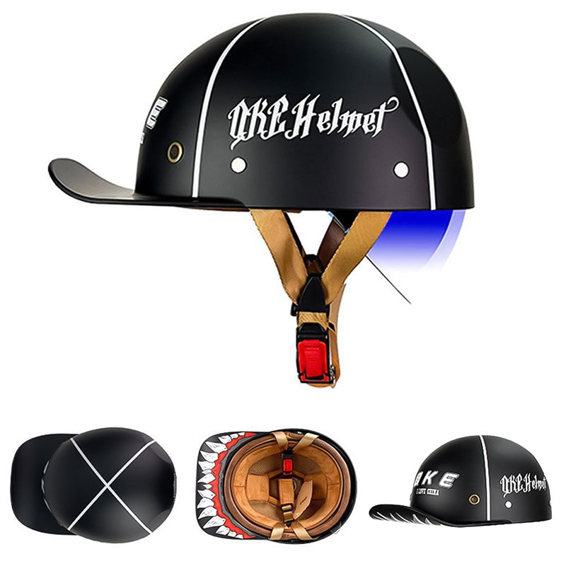 DOT Certified Motorcycle Baseball Helmet
