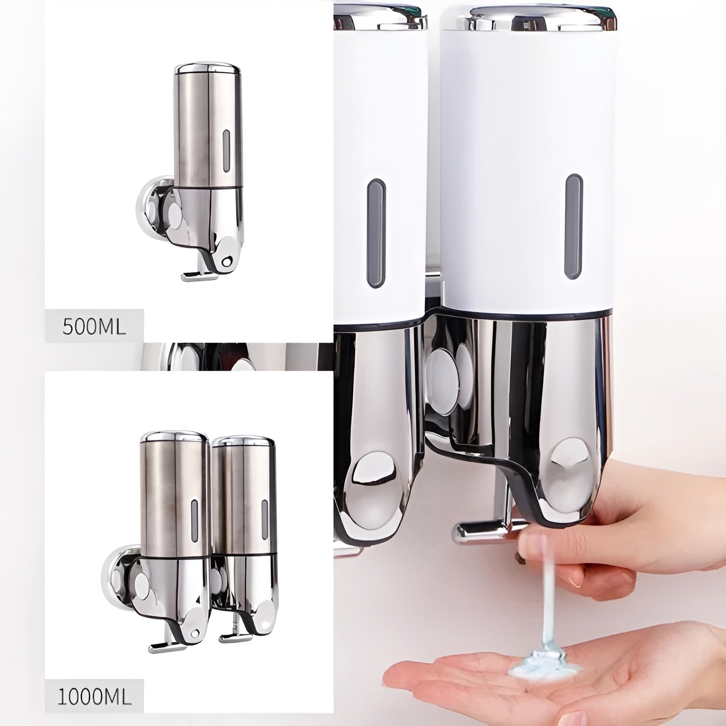 Elegant Wall-Mounted Soap Dispenser for Your Bathroom