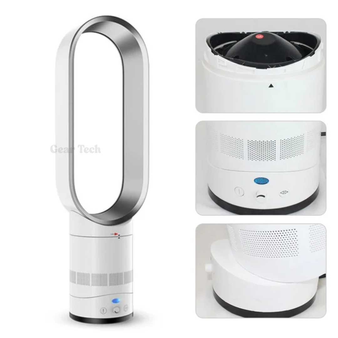 16-Inch Remote-Controlled Bladeless Fan - UK Design