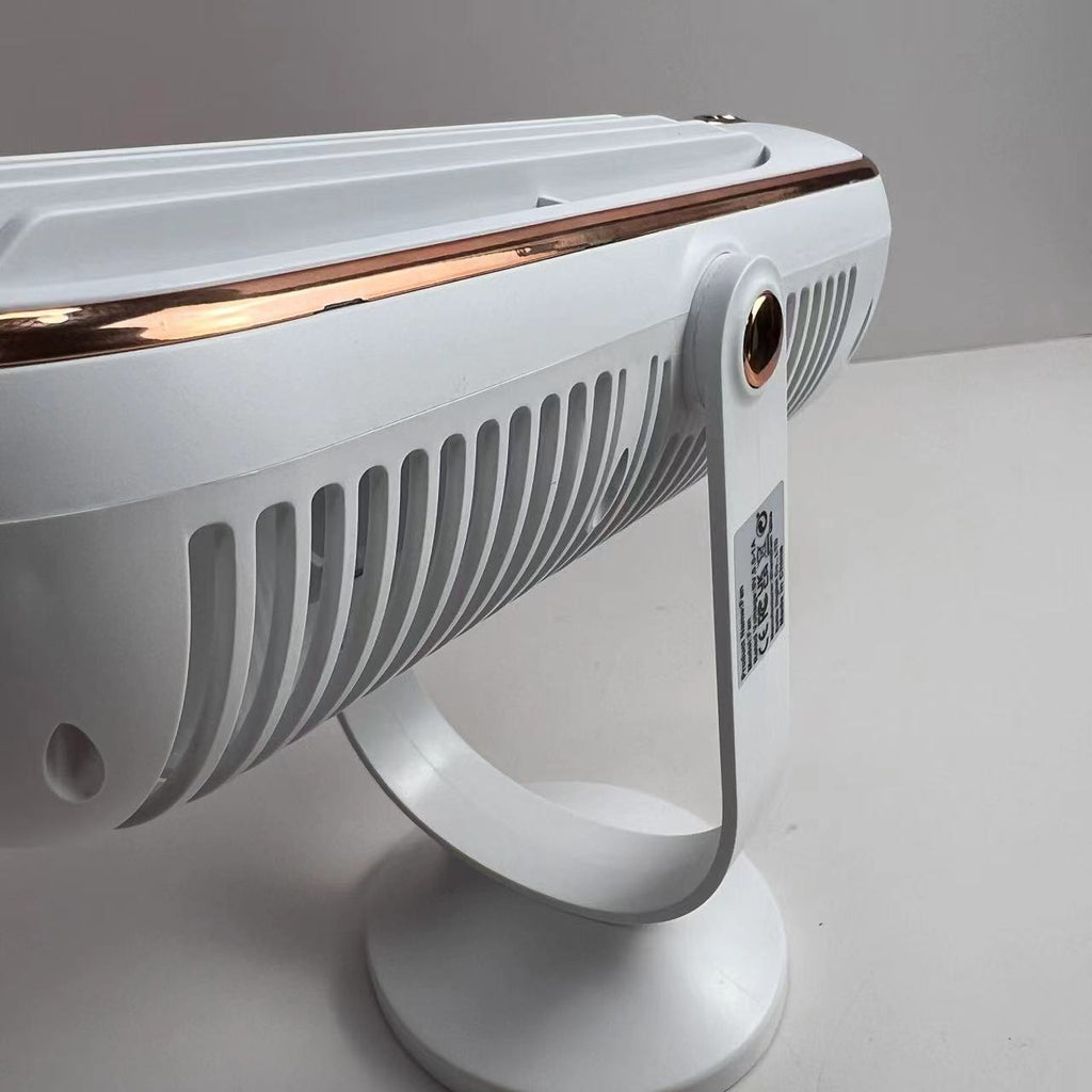 High-Performance Cooling Fan | Dual Motor, 720° Rotation, USB Rechargeable & Ultra Quiet for Maximum Comfort Anywhere