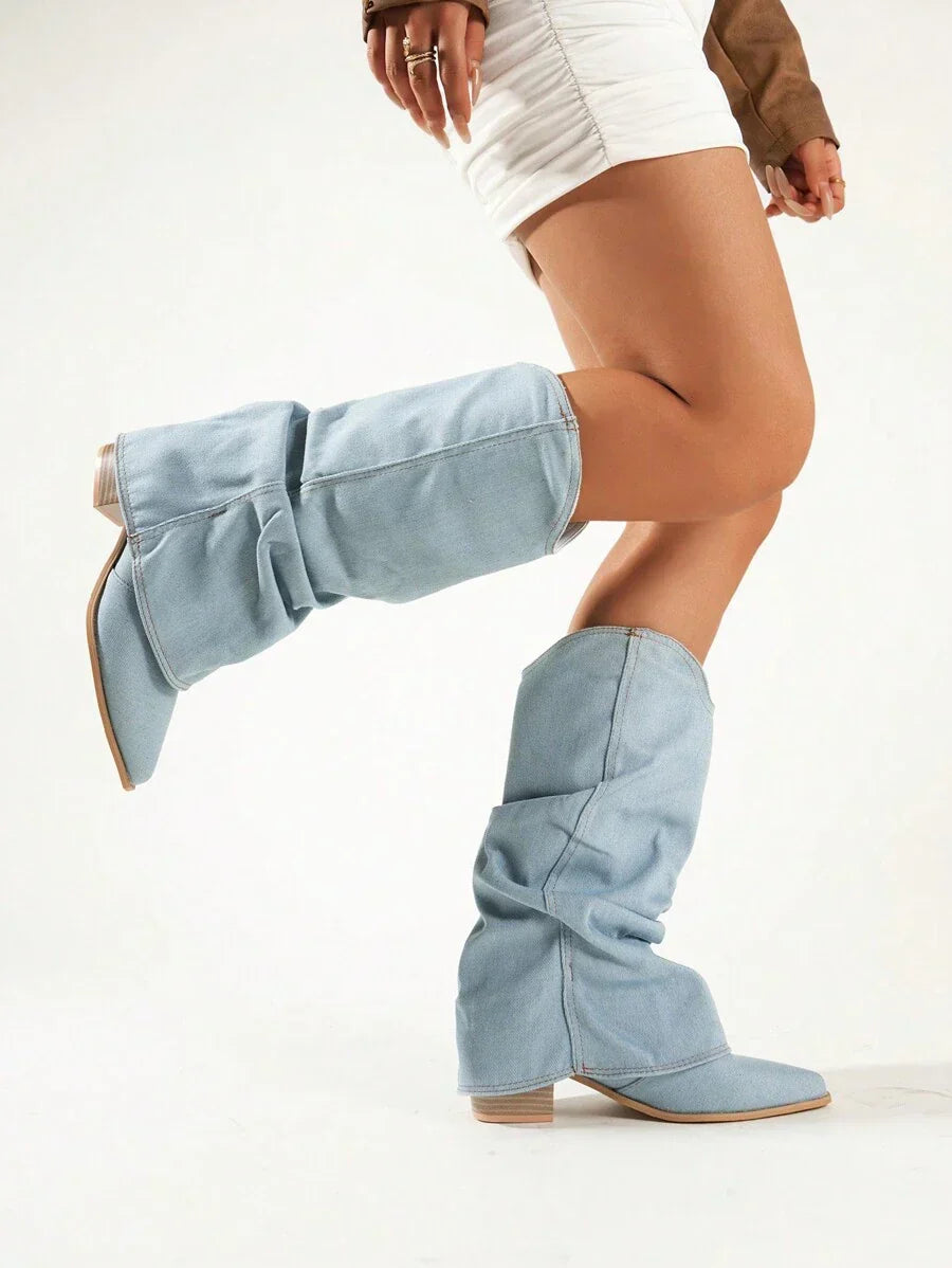 Women's High Heel Western Cowboy Boots | Pointed Toe