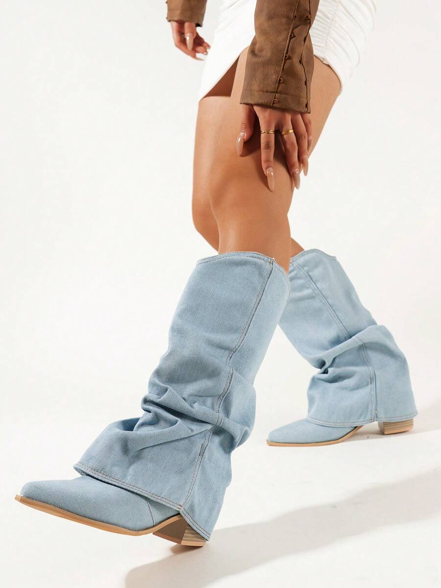 Women's High Heel Western Cowboy Boots | Pointed Toe