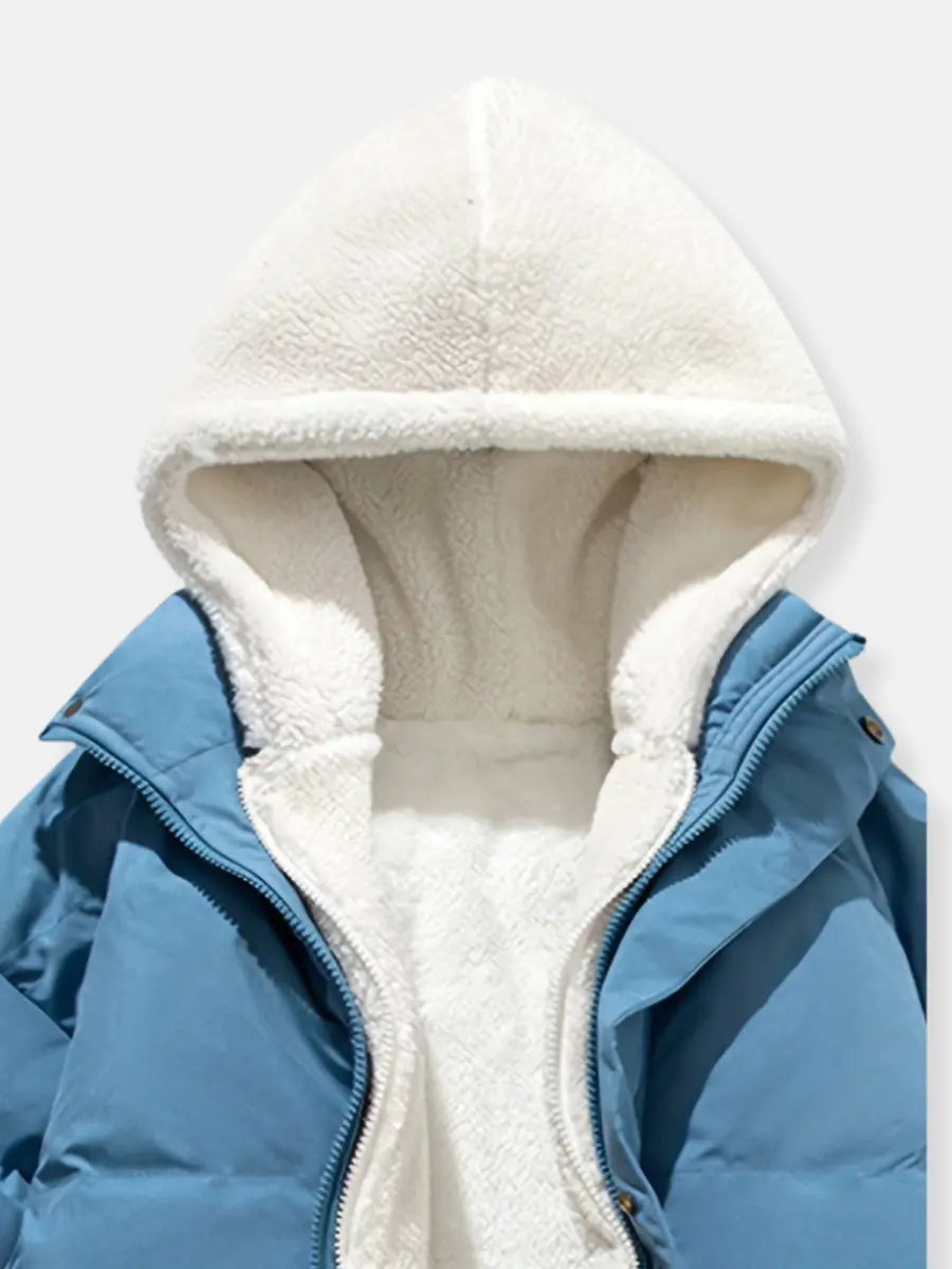 Men's Zipper Down Jacket | Warm