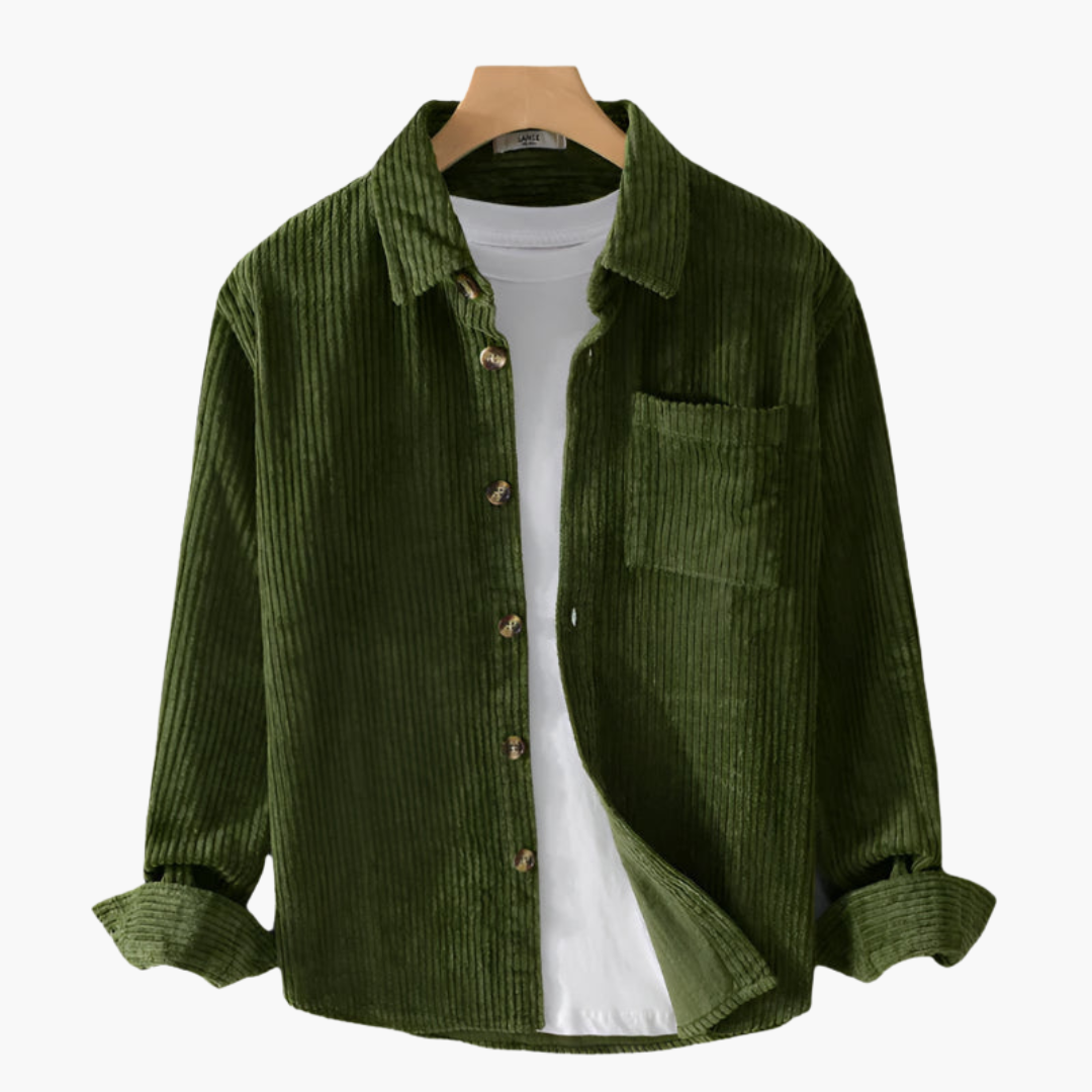 Men's Corduroy Oversized Shirt | Long Sleeve