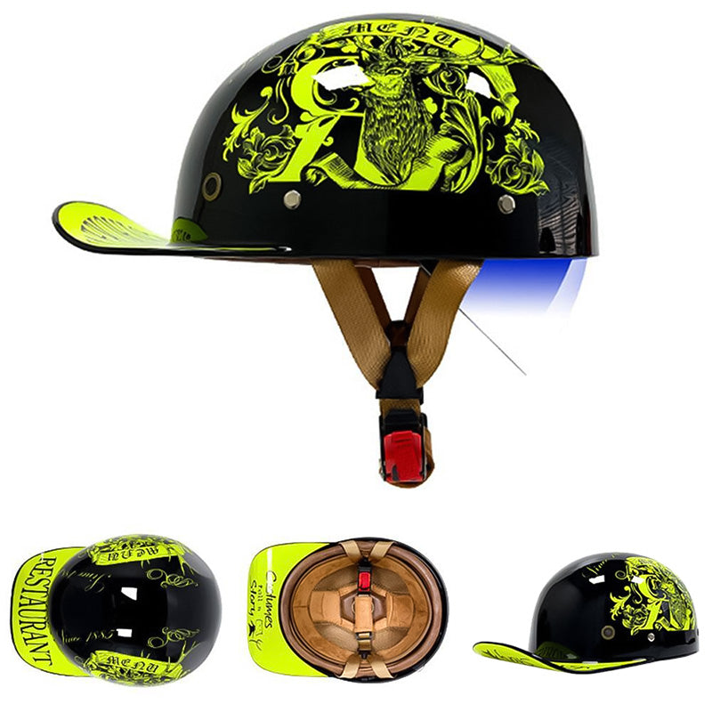 DOT Certified Motorcycle Baseball Helmet