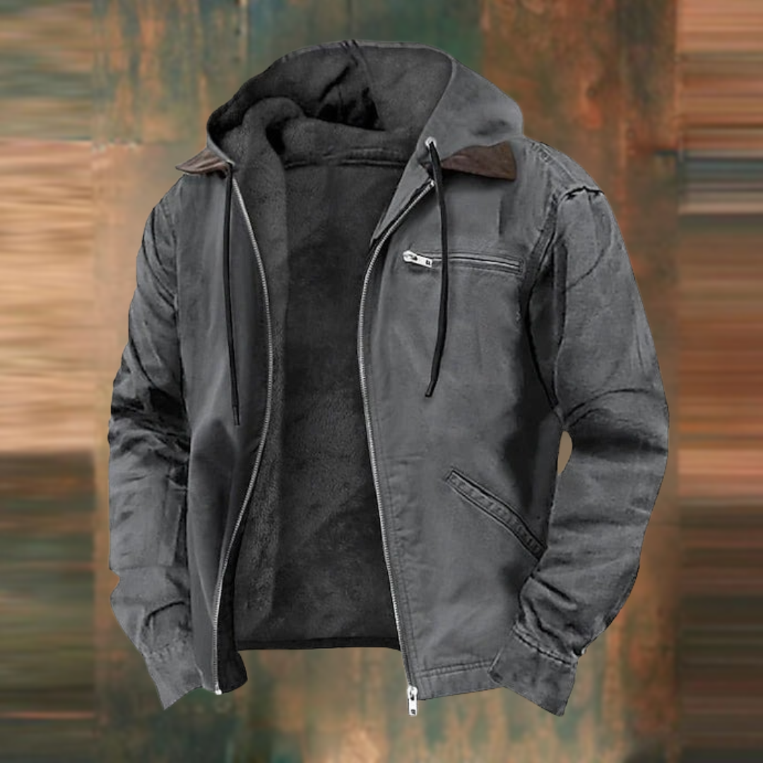 Men's Warm Short Winter Jacket | Fleece