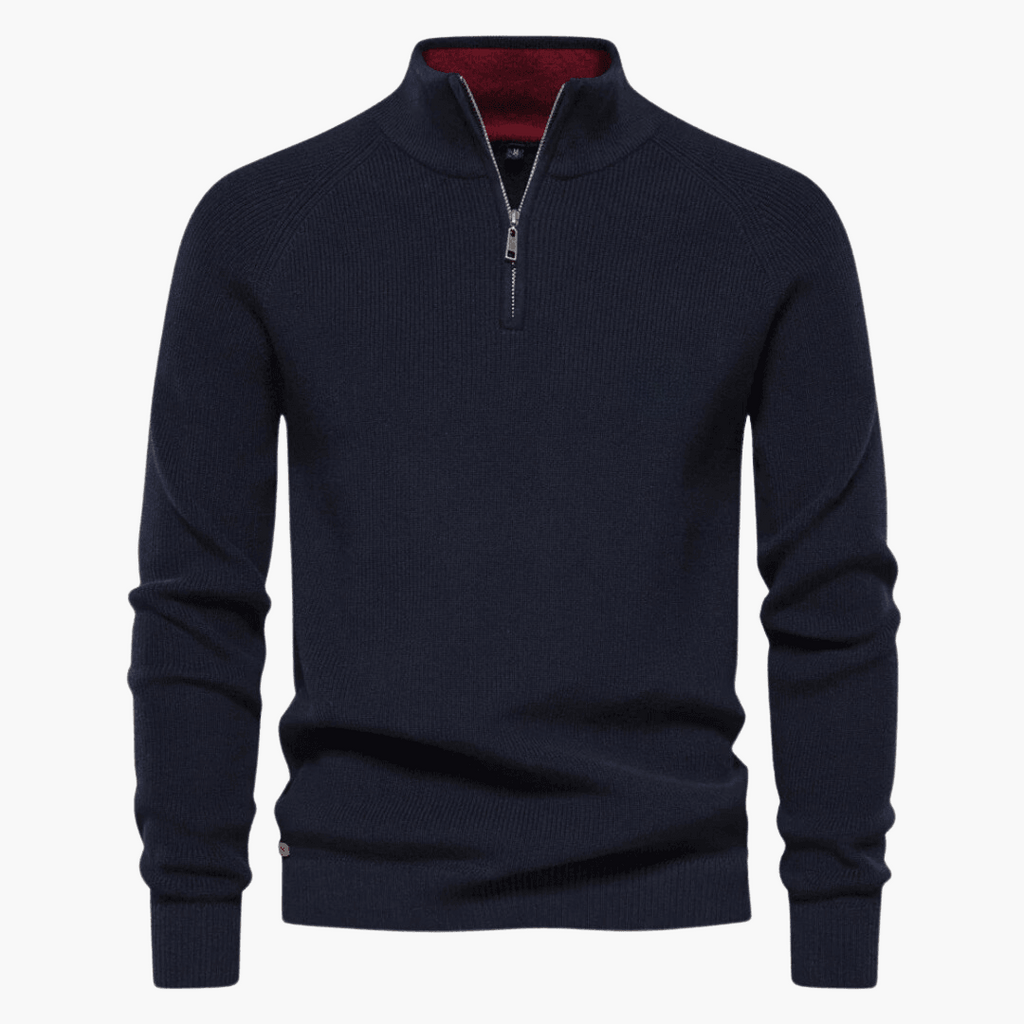 Men's Soft Knit Sweater | Zipper