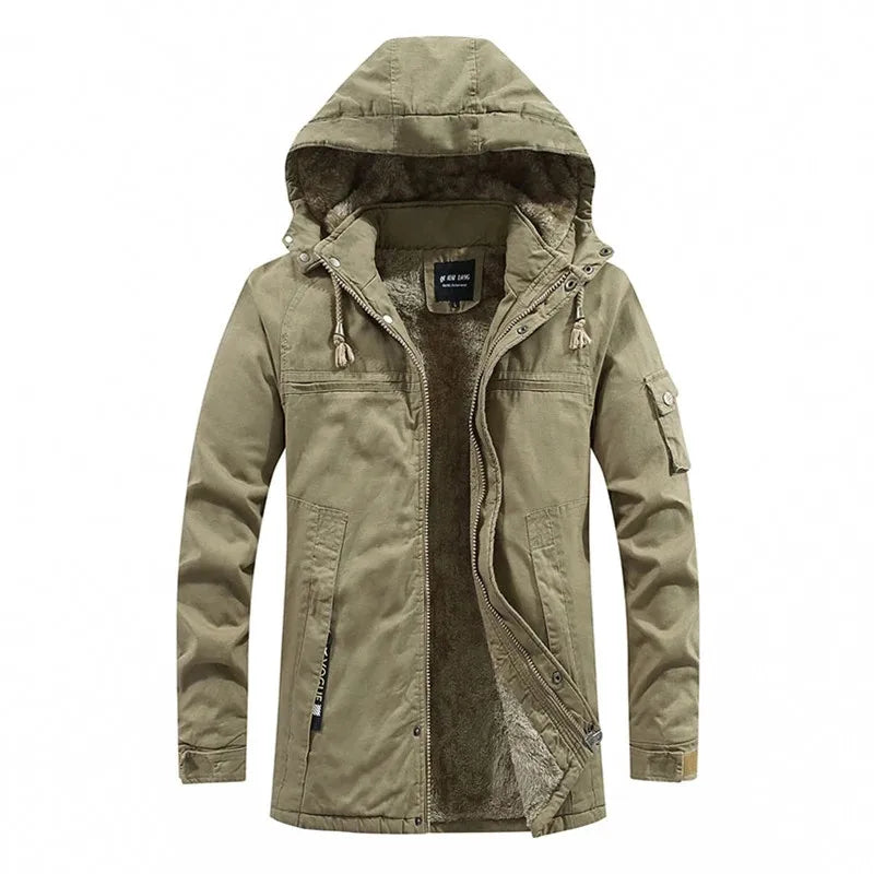 Men's Fleece-Lined Winter Jacket | Long