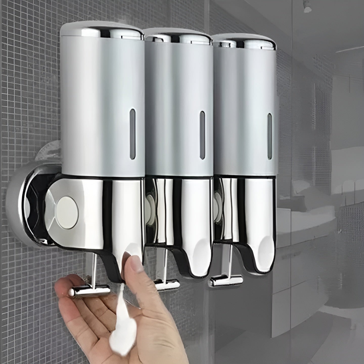 Elegant Wall-Mounted Soap Dispenser for Your Bathroom
