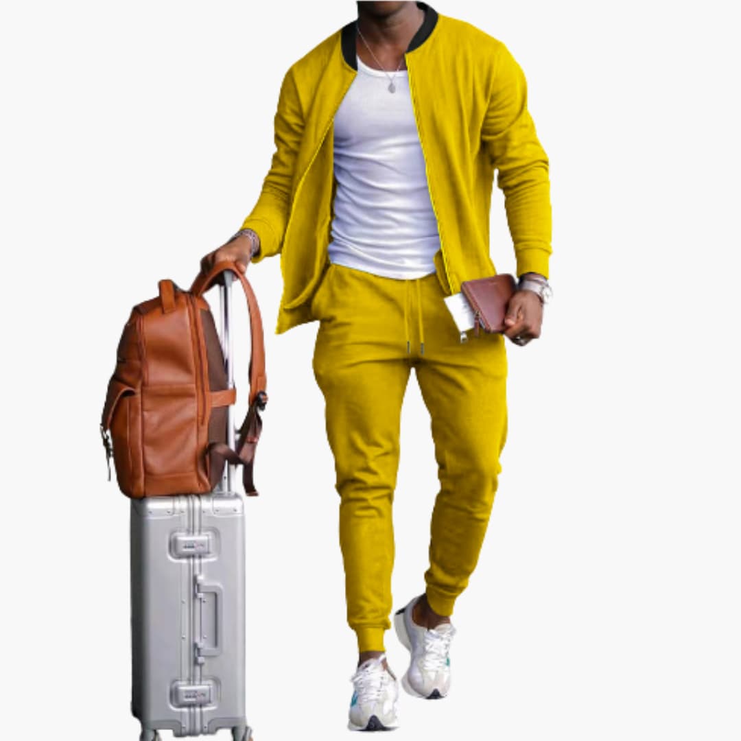 Men's Sporty Jogging Suit | Zipper