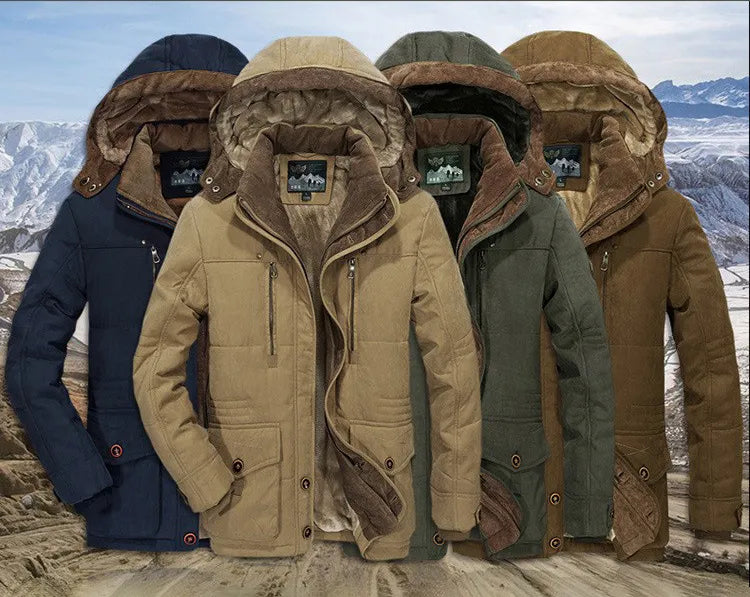 Men's Long Winter Jacket | With Hood