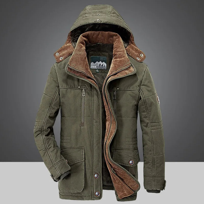 Men's Long Winter Jacket | With Hood