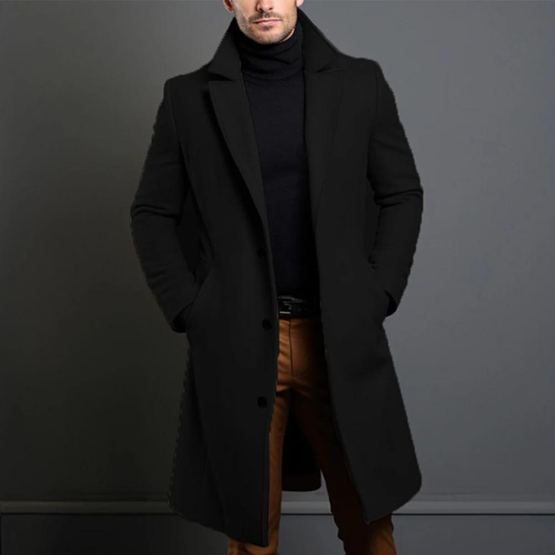 Men's Elegant Long Coat | Winter