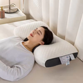Ergonomic Contoured Orthopedic Neck Pillow | Memory Foam | Breathable Design