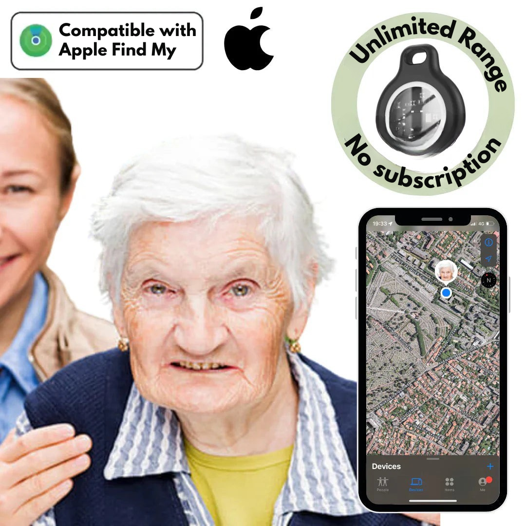 Subscription-Free Waterproof Real-Time GPS Tracker for Seniors