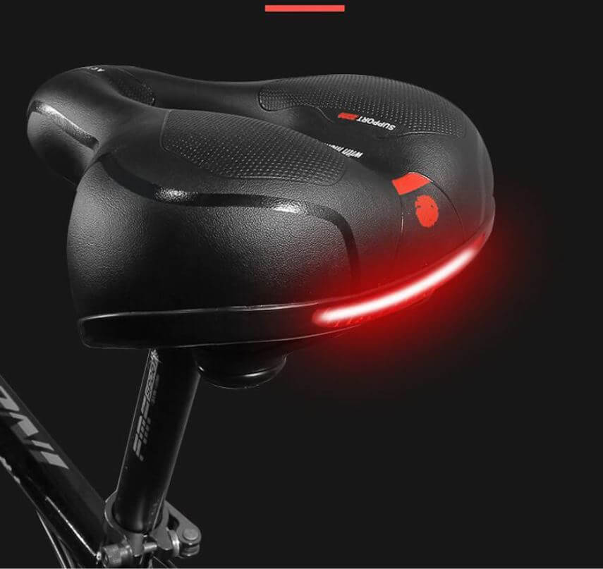 Ergonomic Bike Seat for Relief from Back and Sit Bone Discomfort