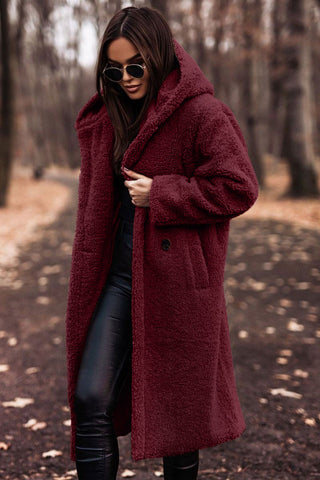 Women's Long Teddy Coat | Winter