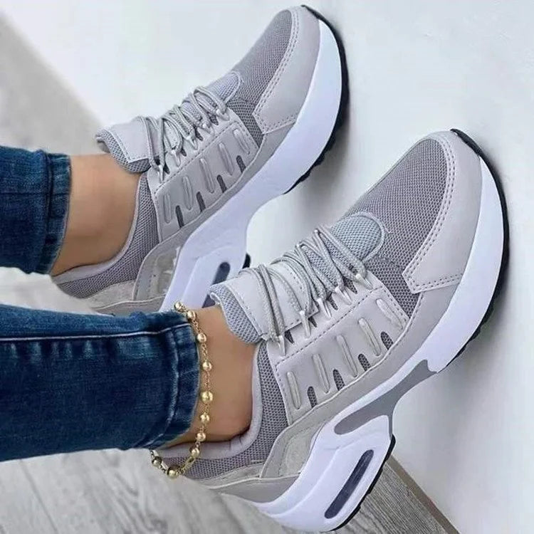 Women's Platform Running Sneakers | Lace-Up Closure