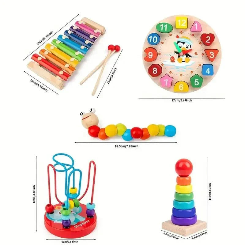 5-in-1 Educational Play Set – Fostering Creative Development for Babies Aged 6 Months and Up