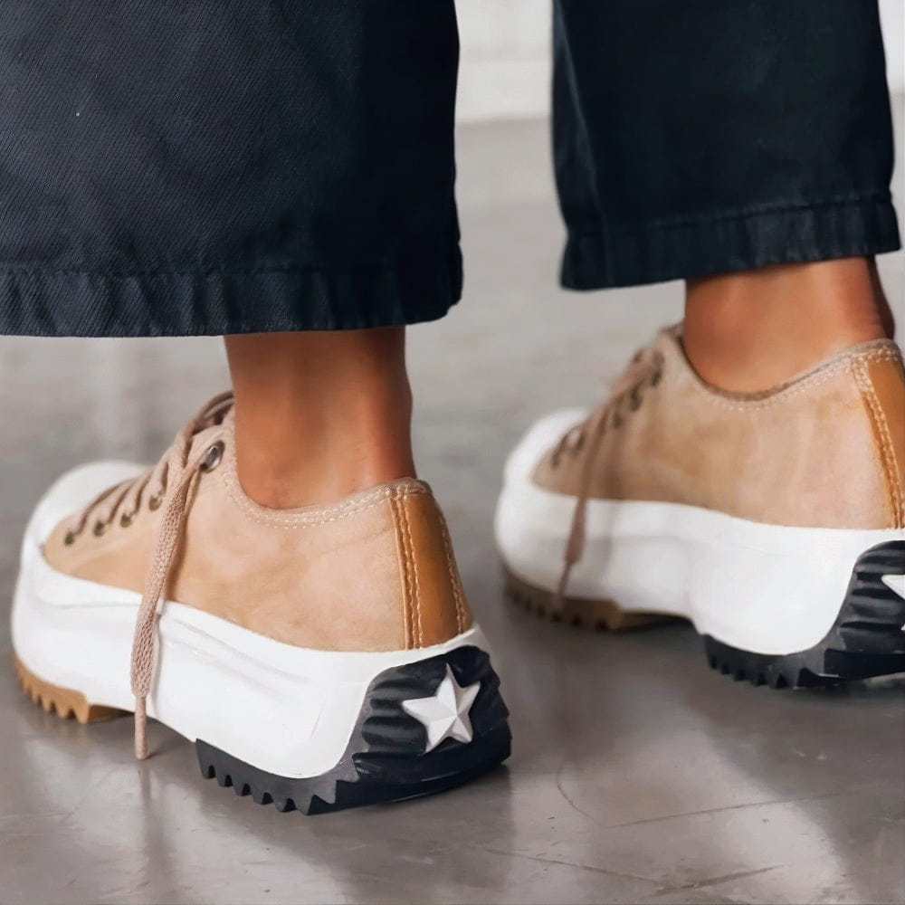 Women’s Casual High Sole Platform Sneakers | Lace-Up Closure