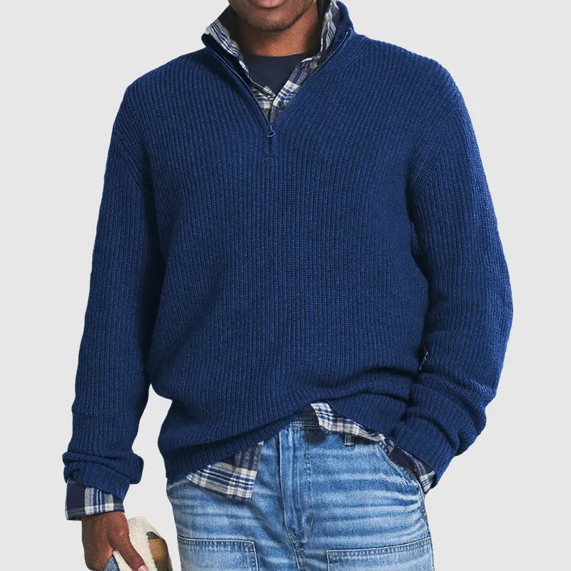 Men's Warm Pullover | Zipper