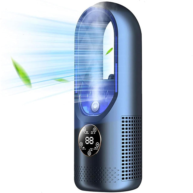 Quiet Bladeless Portable Air Conditioner: Ergonomic Design for Home and Office
