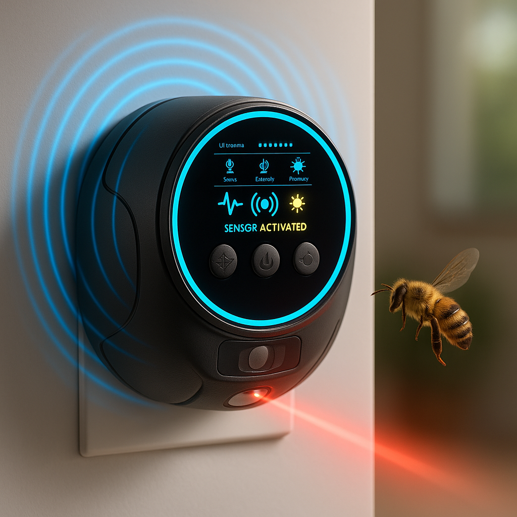 360-Degree Ultrasonic Repellent for Bees and Wasps