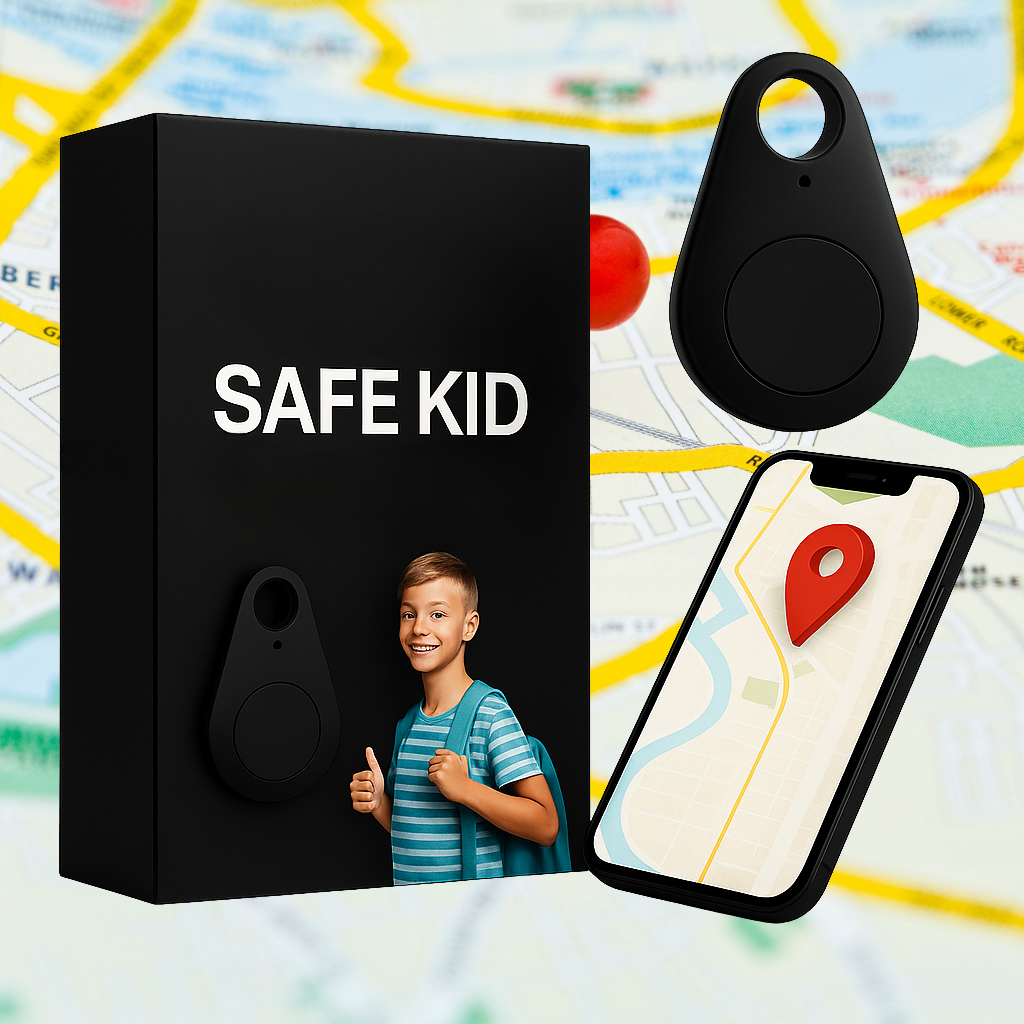Waterproof GPS Tracker for Kids with Real-Time Location and SOS Functionality