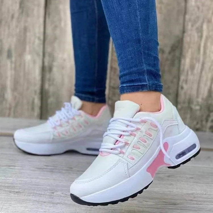 Women's Platform Running Sneakers | Lace-Up Closure