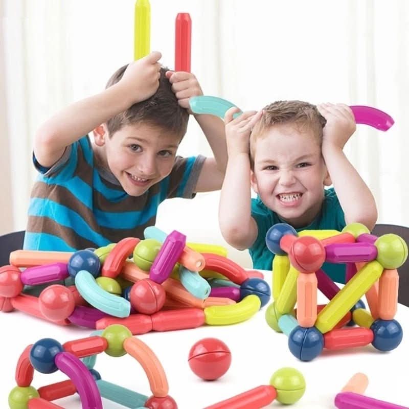 Magnetic Building Sticks for Creative Imagination