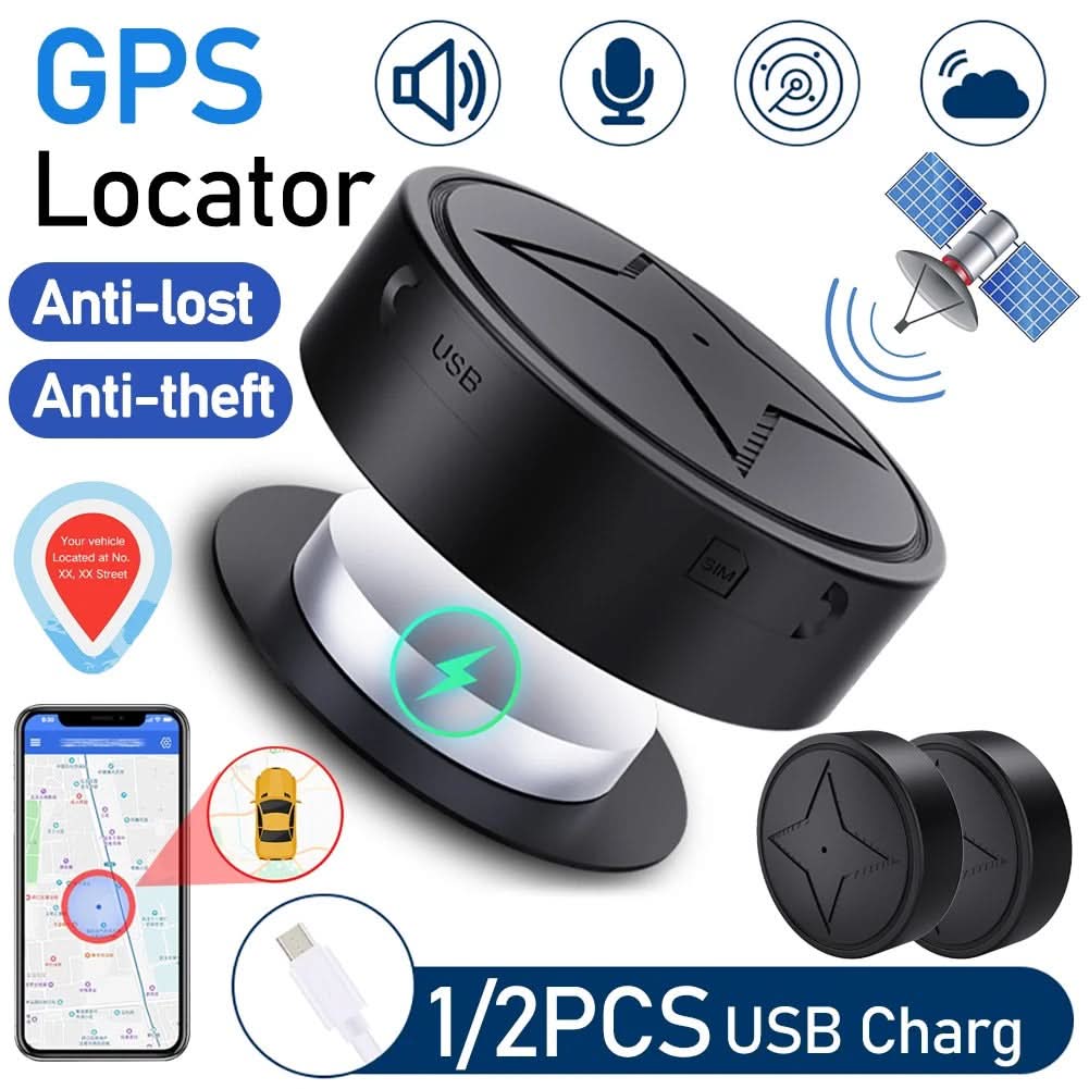 Portable GPS Tracker – Real-Time Location Monitoring Device with Magnet for Valuables, Pets, and Vehicles
