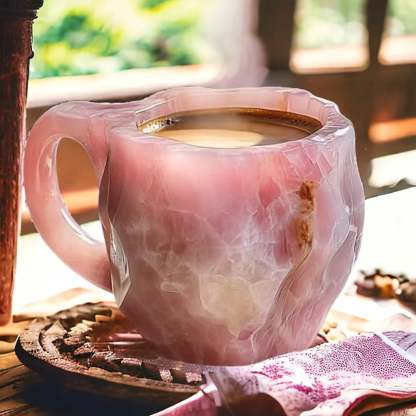 Artisan Mineral Crystal Coffee Mugs | Insulated & Microwave Safe | 350–450 ml