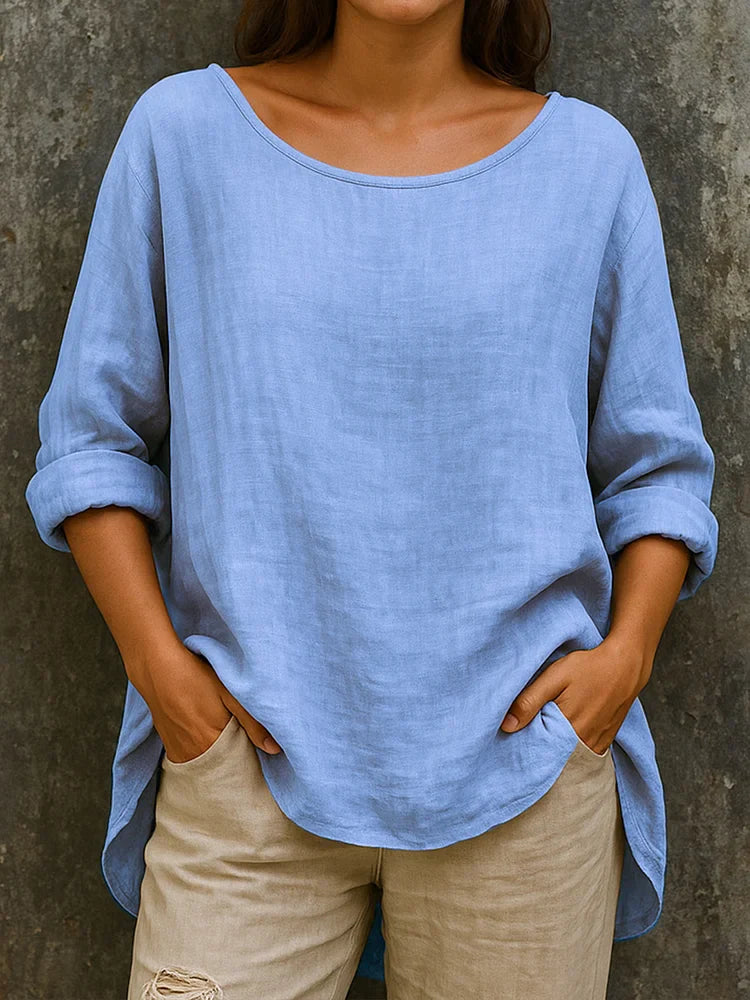 Women's Linen Blouse | Long Sleeve
