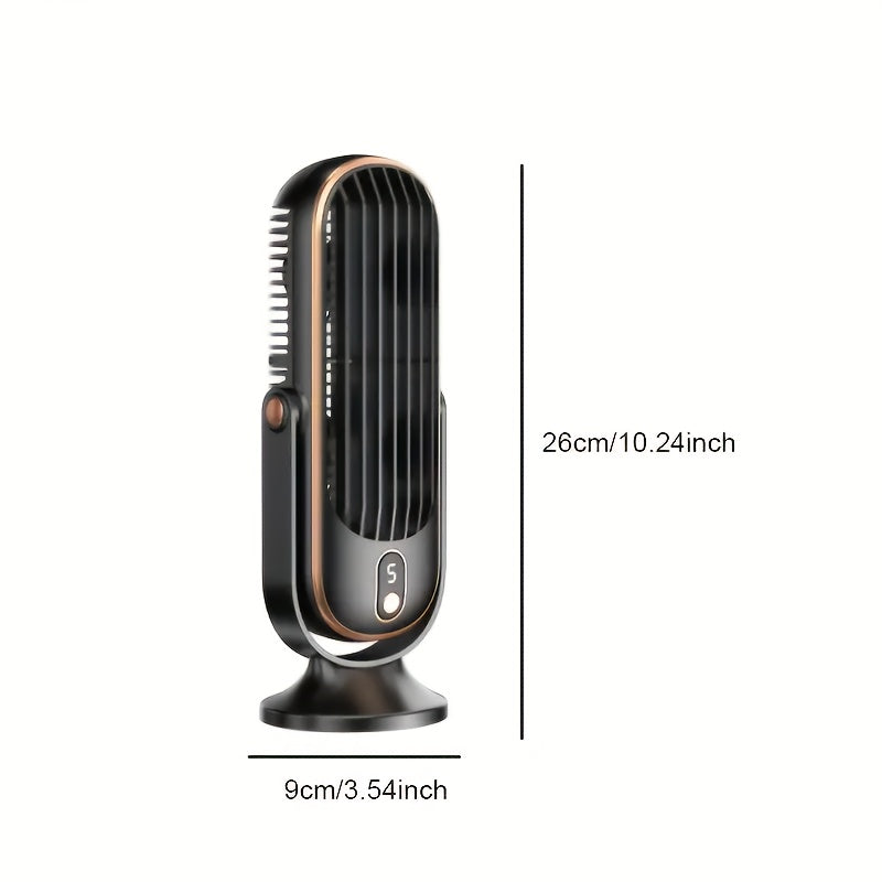 High-Performance Cooling Fan | Dual Motor, 720° Rotation, USB Rechargeable & Ultra Quiet for Maximum Comfort Anywhere