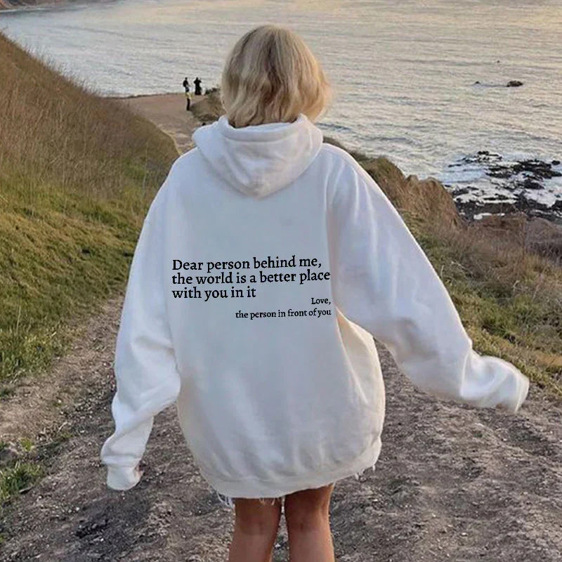 Women's Oversized Printed Hoodie | Comfortable