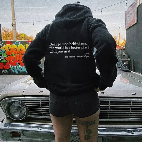 Women's Oversized Printed Hoodie | Comfortable