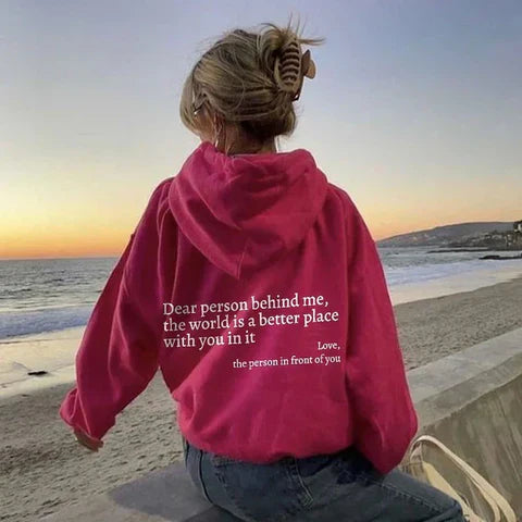 Women's Oversized Printed Hoodie | Comfortable