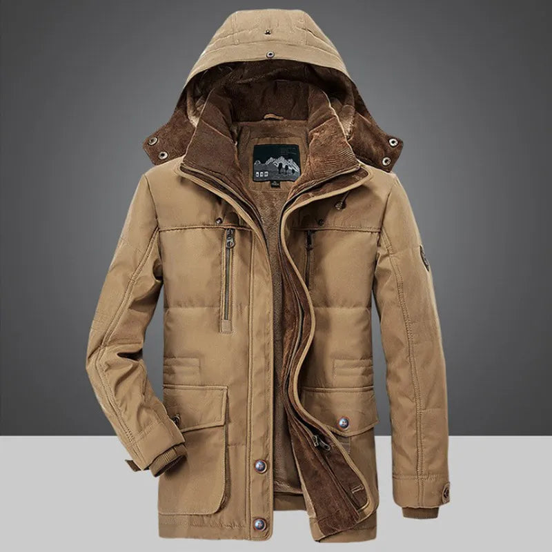 Men's Long Winter Jacket | With Hood