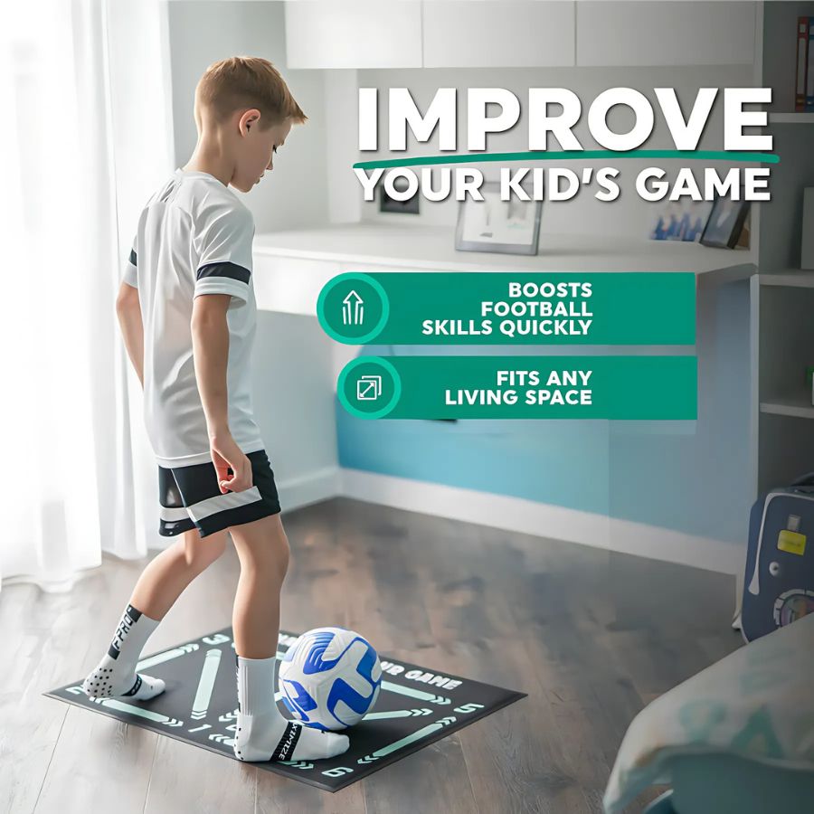 Elite Football Training Mat and Video Coaching System