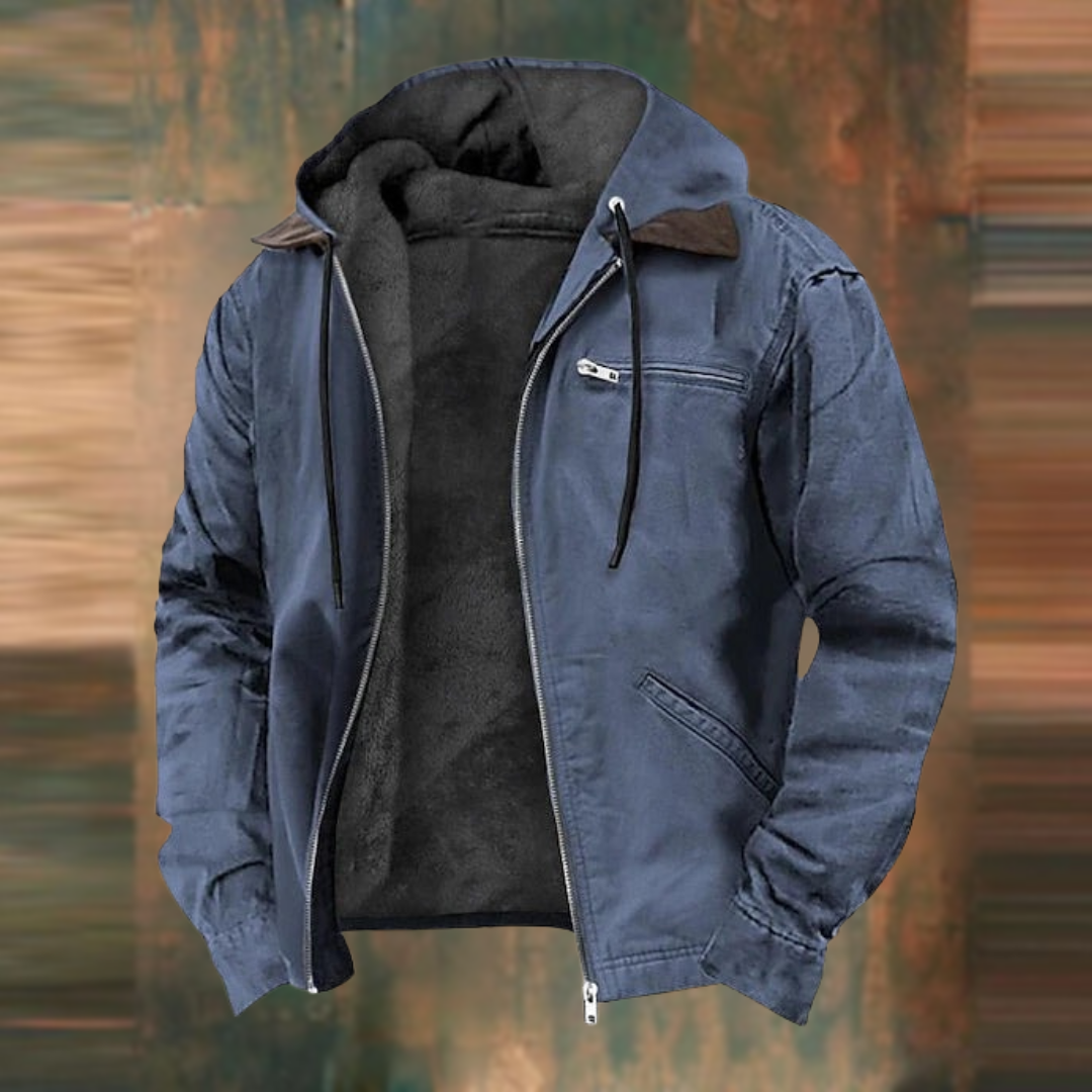 Men's Warm Short Winter Jacket | Fleece