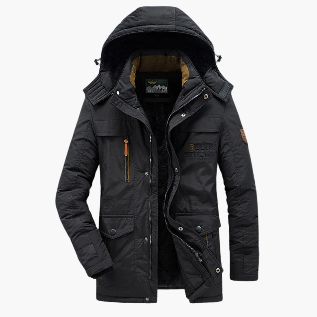 Men's Long Winter Jacket | Fleece
