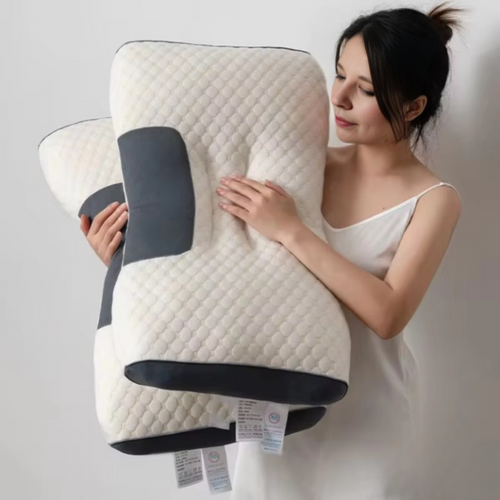 Ergonomic Contoured Orthopedic Neck Pillow | Memory Foam | Breathable Design